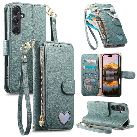 Heart Love Wallet Flip Case for Samsung Galaxy A15
